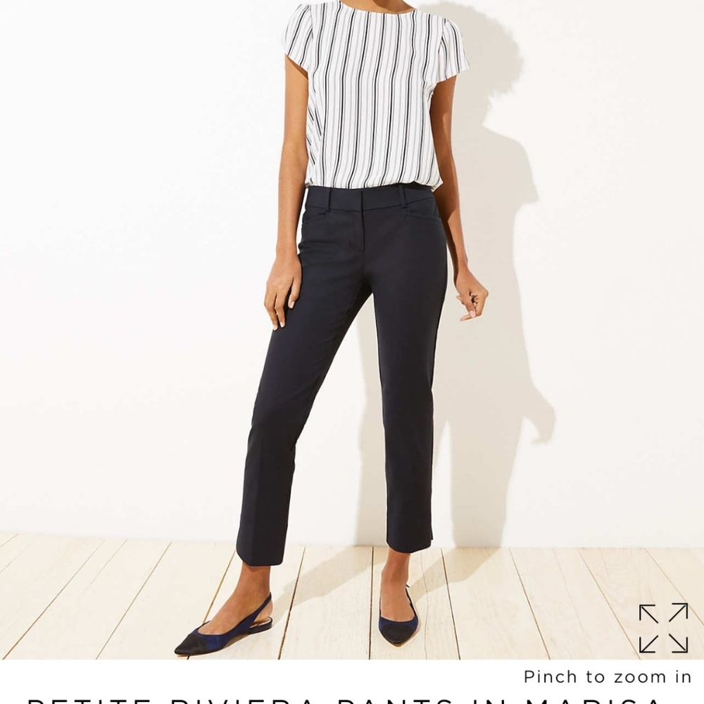 LOFT Riviera Marissa cropped pant